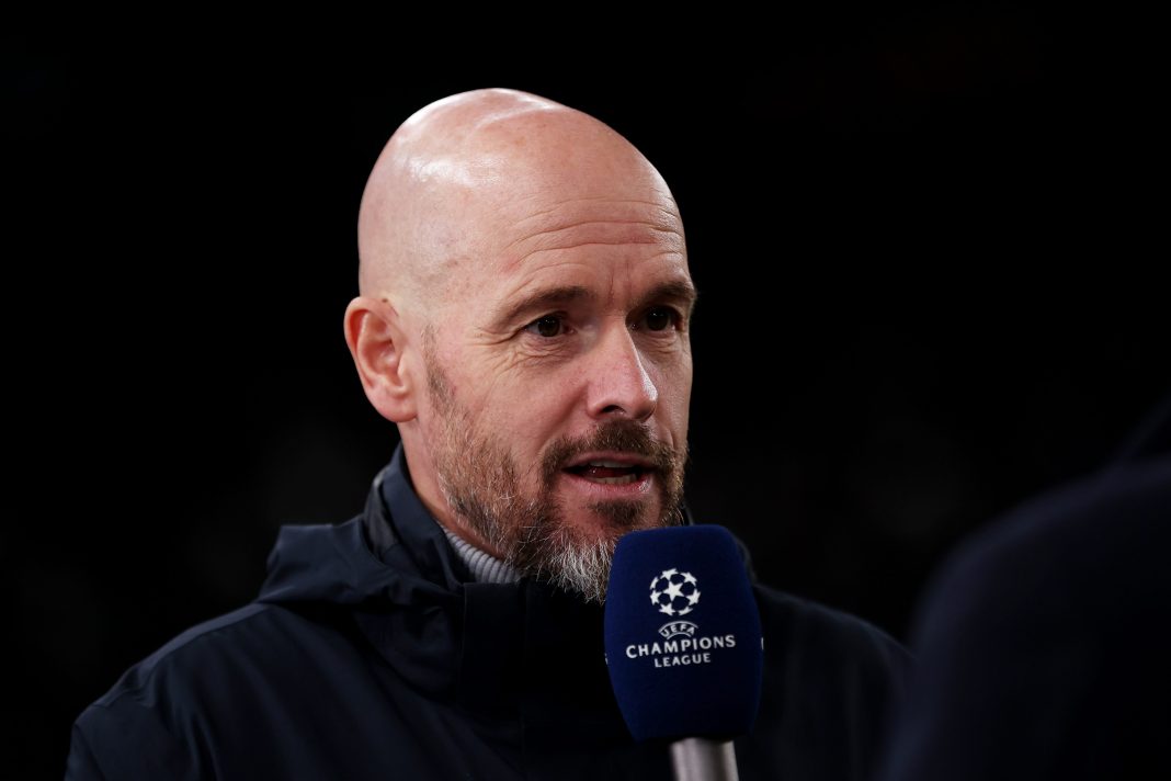 Erik Ten Hag during a press conference.