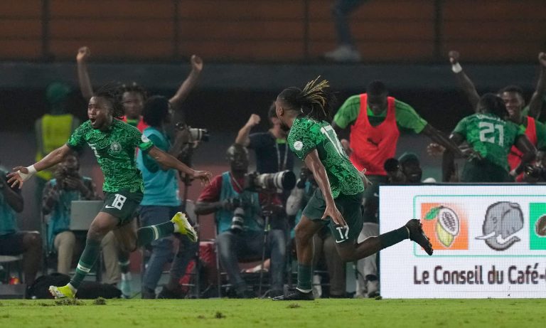 Nigeria defeats Cameroon and advances to the Afcon quarterfinals.