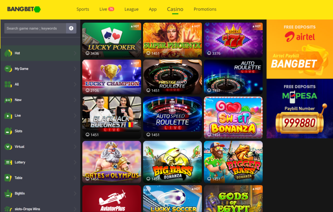 Bangbet Ghana - Home of best casino games