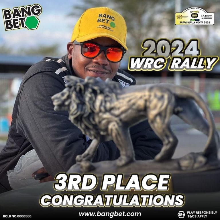 Congratulations John Ngugi, Third place in the 2024 WRC