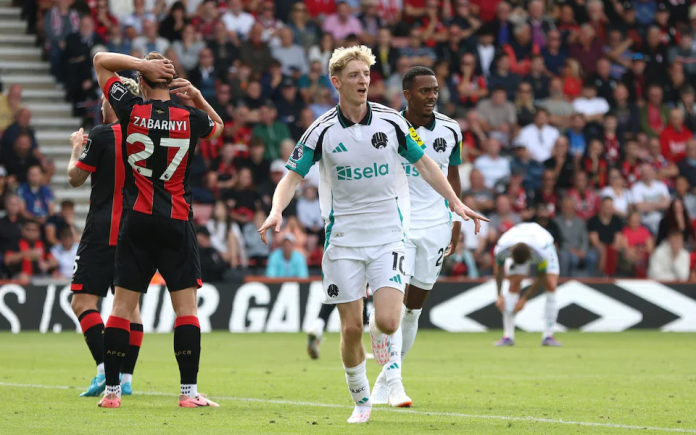 Newcastle United and Bournemouth 1-1 Draw