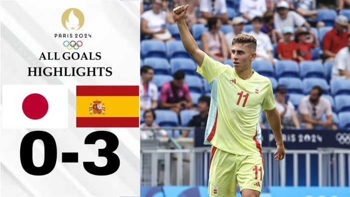 Spain Triumphs 3-0 Over Japan, Secures Semi-Final Spot