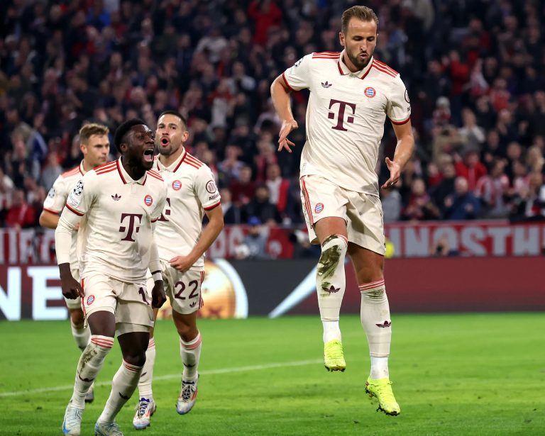 Kane Nets Four in Bayern’s 9-2 UCL Win Over Dinamo Zagreb