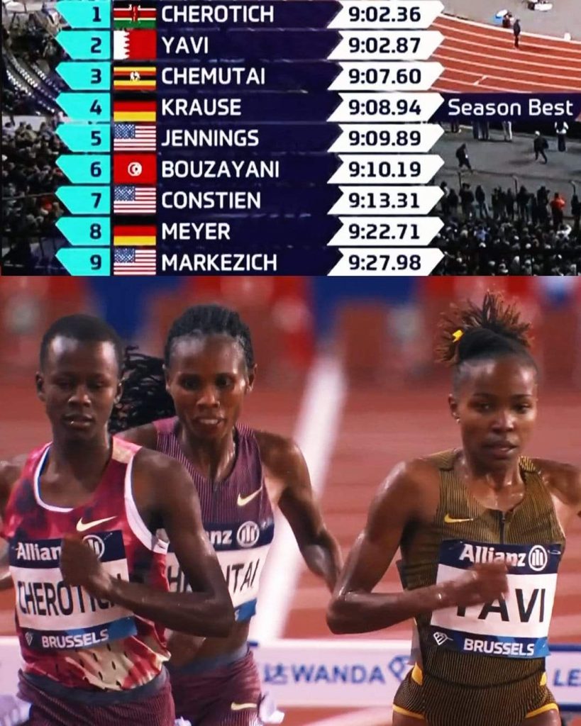 Faith Cherotich Beats Winfred Yavi for Diamond League Steeplechase Win