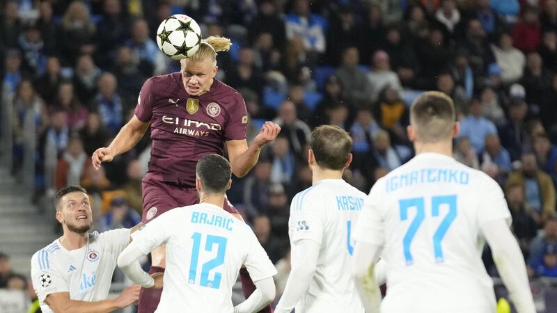 Manchester City Dominate Slovan