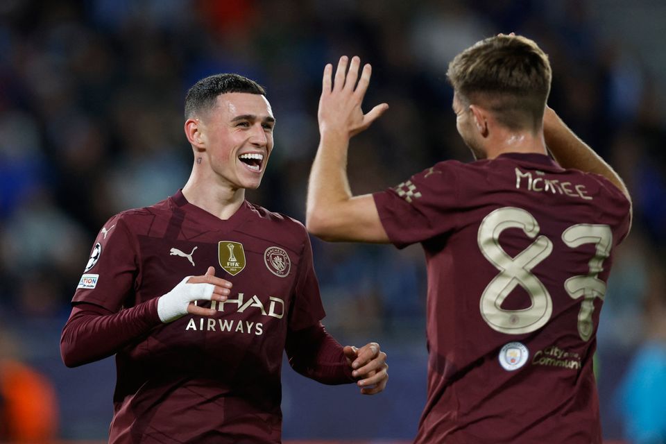 Manchester City Dominate Slovan