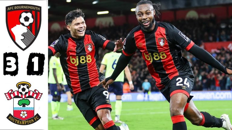 Bournemouth Thrash Southampton 3-1 in South Coast Derby Victory