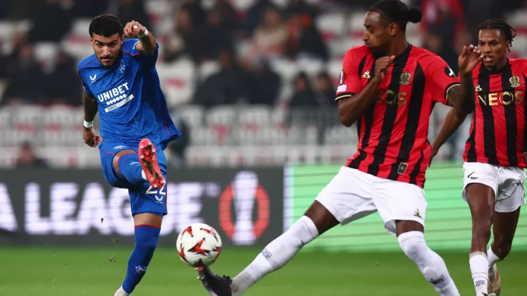 Rangers Sink OGC Nice 4-1 in Europa League Victory