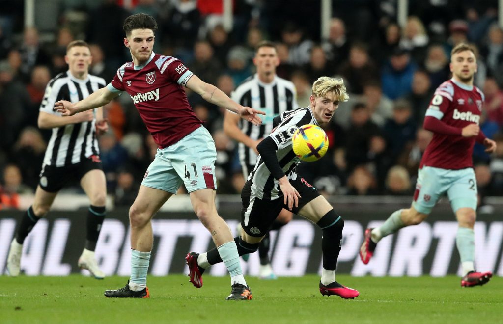 Newcastle 0-2 West Ham