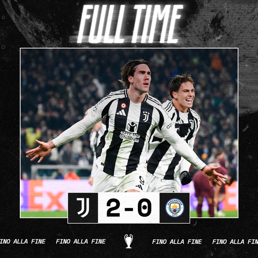 Juventus Beats Man City 2-0