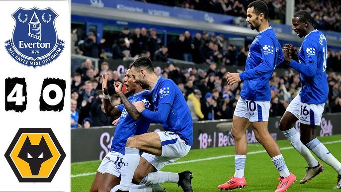 Everton Dominate Wolves in a 4-0 