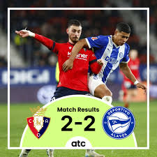 Osasuna Held to 2-2 Draw by Alavés