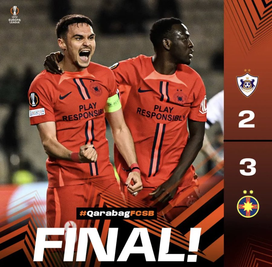 FCSB's 3-2 Thriller Crushes Qarabağ FK Dreams