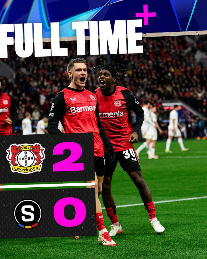 Bayer Leverkusen Secure UCL Knockout Spot with 2-0 Win