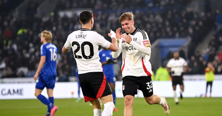 Fulham Beat Leicester 2-0 to Climb to Ninth in the Table