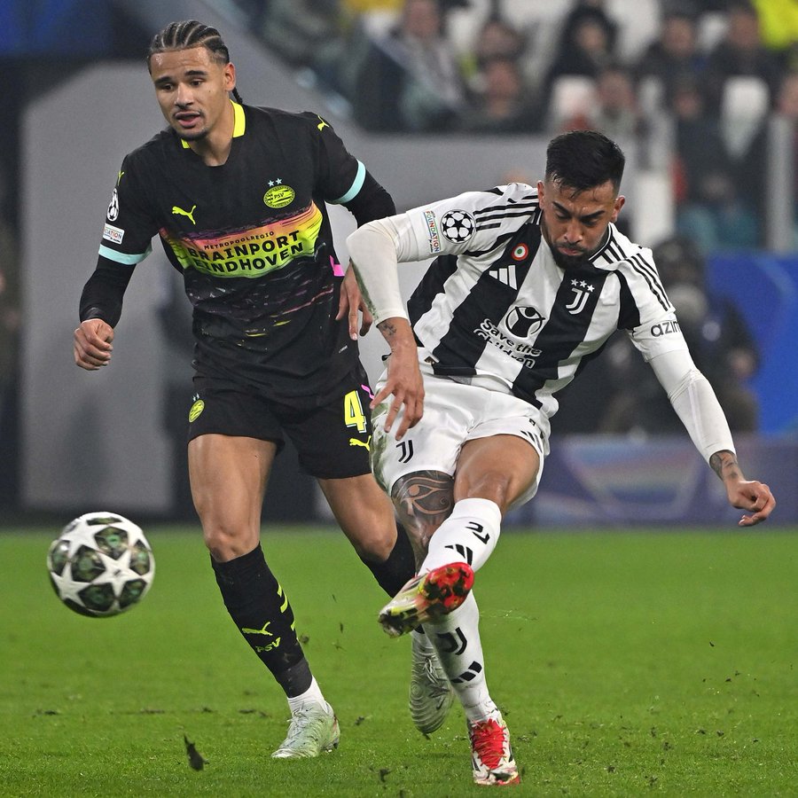 Juventus Edge PSV as Mbangula Strikes Late in UCL Playoff