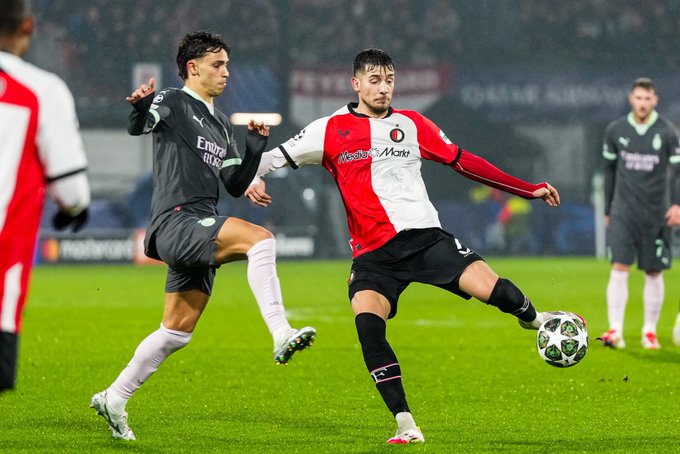 UCL Drama: Feyenoord Hold Edge Over Milan After 1-0 Win