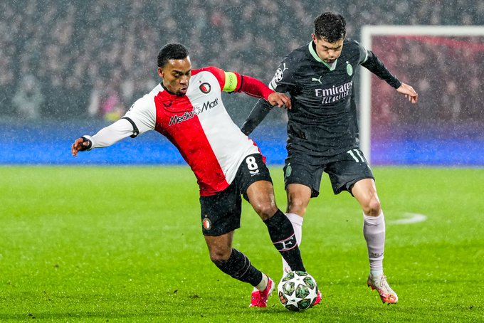 UCL Drama: Feyenoord Hold Edge Over Milan After 1-0 Win