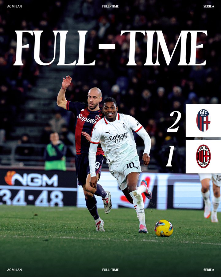 Bologna Breaks AC Milan Curse with 2-1 Comeback Victory