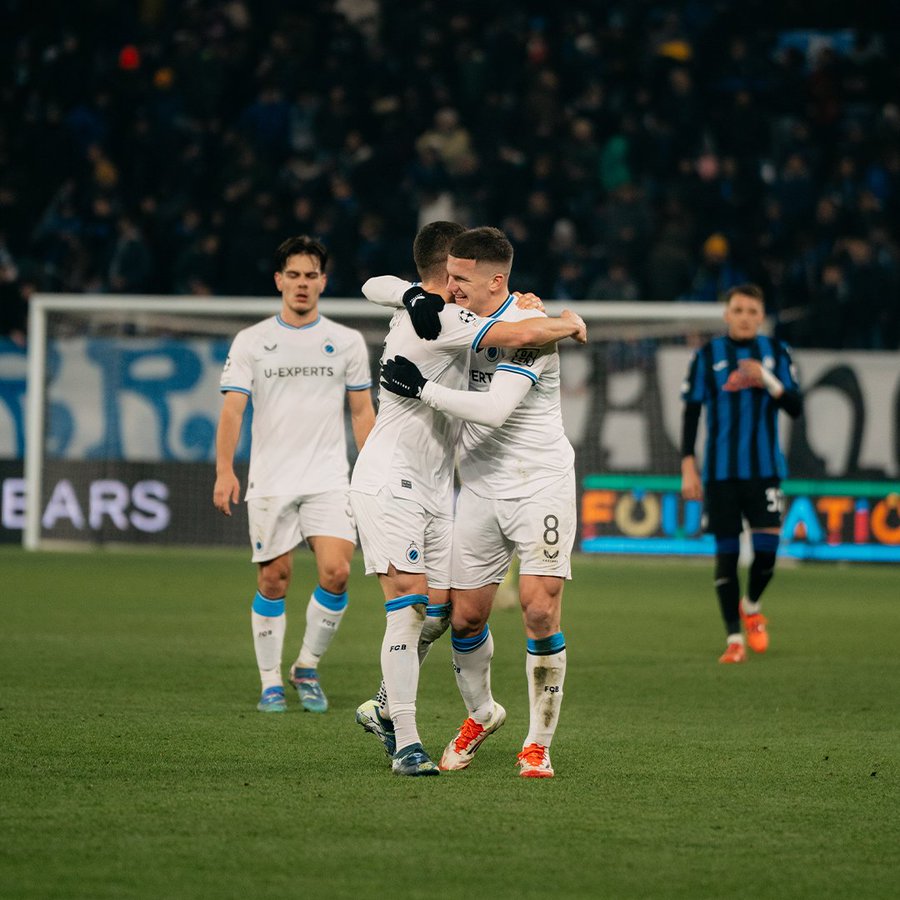 Brugge Humble Atalanta to Make UCL Round of 16