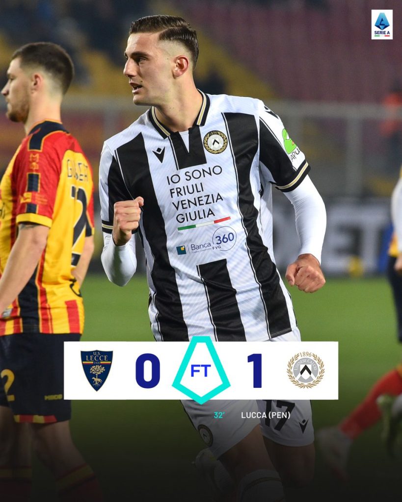 Udinese Edge Past Lecce to Secure Vital Away Win