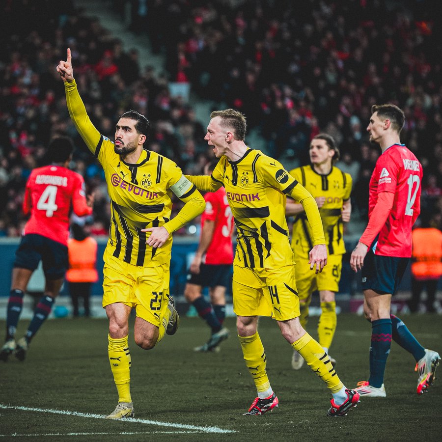 Borussia Dortmund’s Second-Half Surge Knocks Out Lille