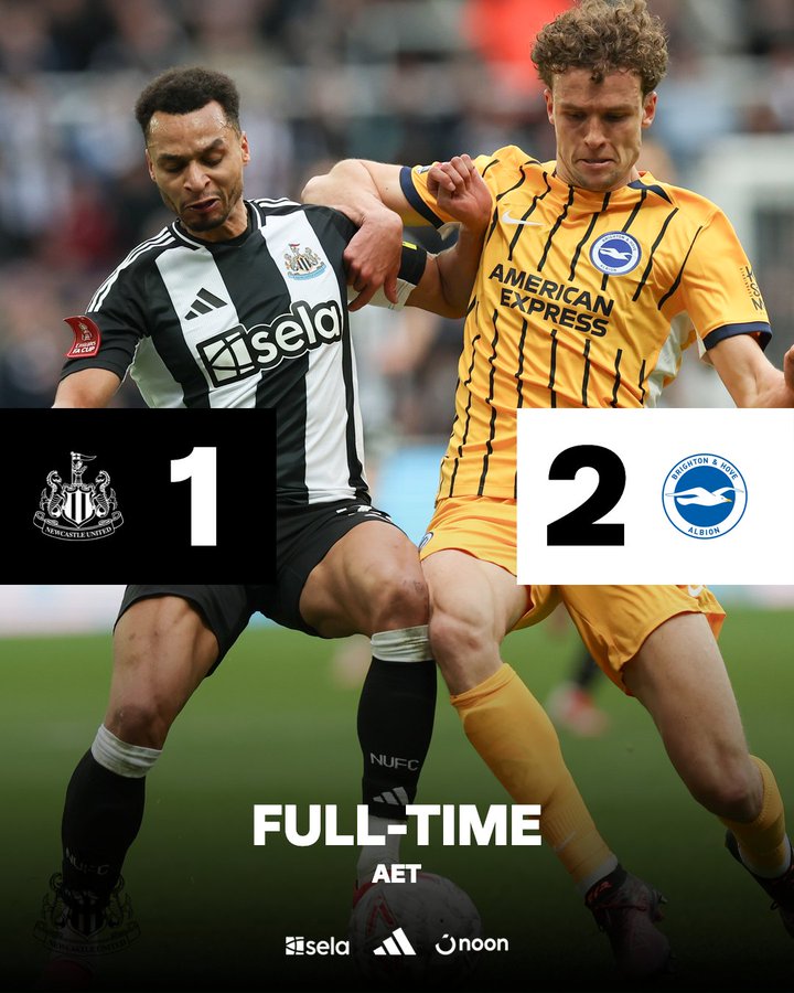 Brighton Stun Newcastle 2-1 in FA Cup Extra Time